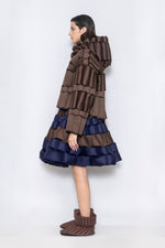 RAXXY CLASSIC SLUB HOODED GOOSE DOWN JACKET