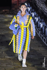 5-DIMENSIONAL GREAT WALL COLORFUL GOOSE DOWN TRENCH COAT