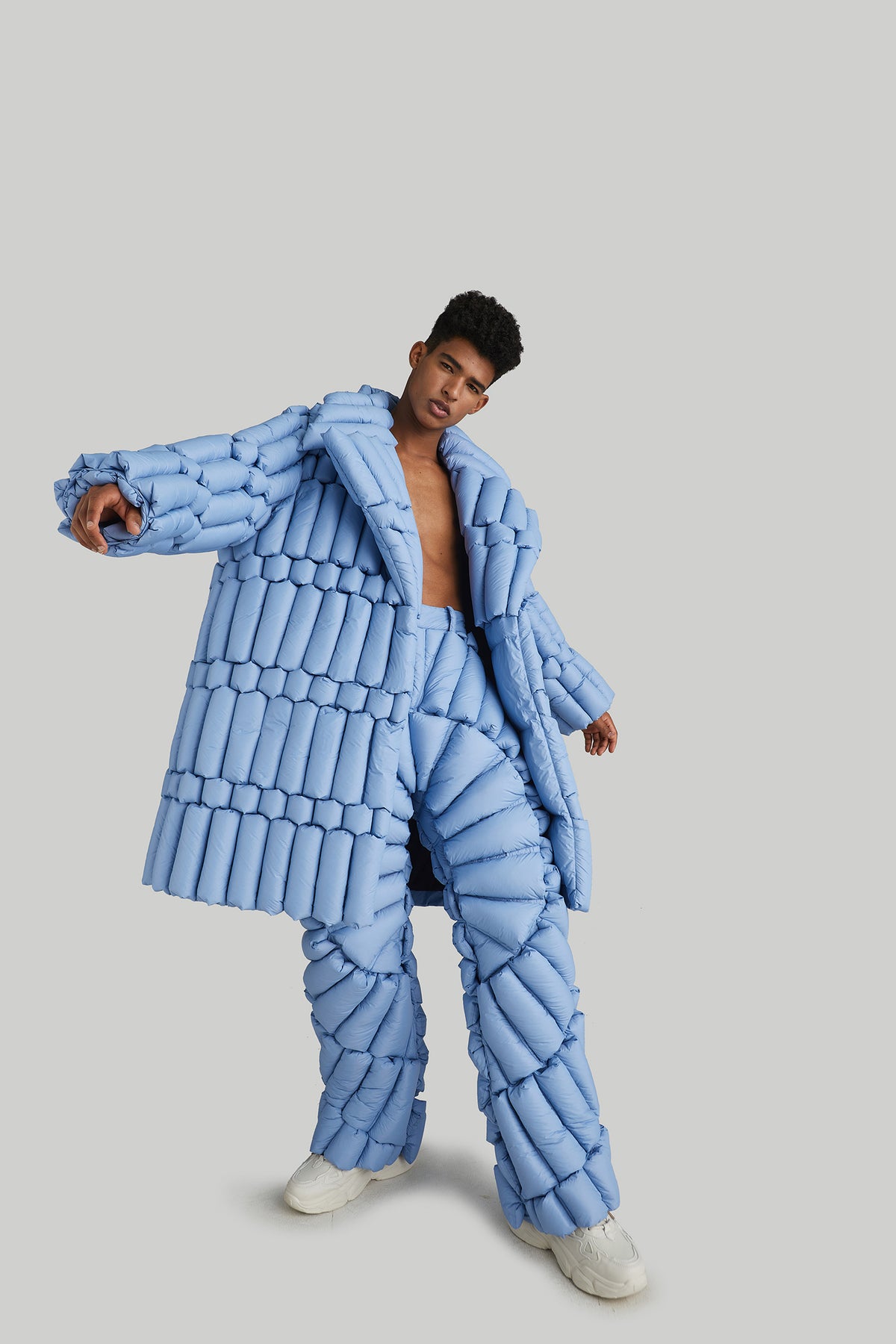 CLASSIC SLUB GOOSE DOWN COAT