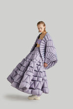 SYMMETRICAL CIRCULAR PATTERN GOOSE DOWN SHAWL