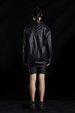 5-DIMENSIONAL GREAT WALL PATTERN UPHOLSTERED NYLON SHIRT