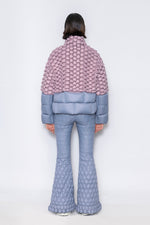 RAXXY CLASSIC COLOR-BLOCKED GOOSE DOWN JACKET