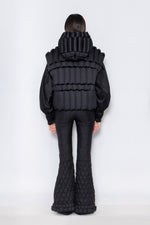 RAXXY CLASSIC SLUB HOODED GOOSE DOWN VEST