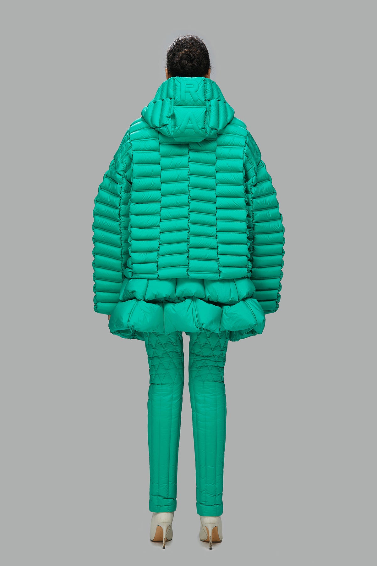 3D STEREO STRIPE DOWN JACKET