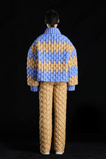 5-DIMENSIONAL GREAT WALL MONOCHROME SILHOUETTE GOOSE DOWN JACKET