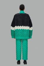 LOOSE CHICKEN HEART COLLAR DOWN SWEATER