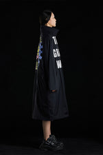 THE GREAT WALL PAPER-CUT COLORFUL SCULPTURE PROCESS TRENCH COAT