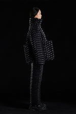 FUTURISTIC ANACONDA TEXTURE GOOSE DOWN JACKET