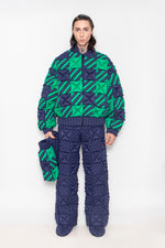 RAXXY VICHY CHECK GOOSE DOWN JACKET