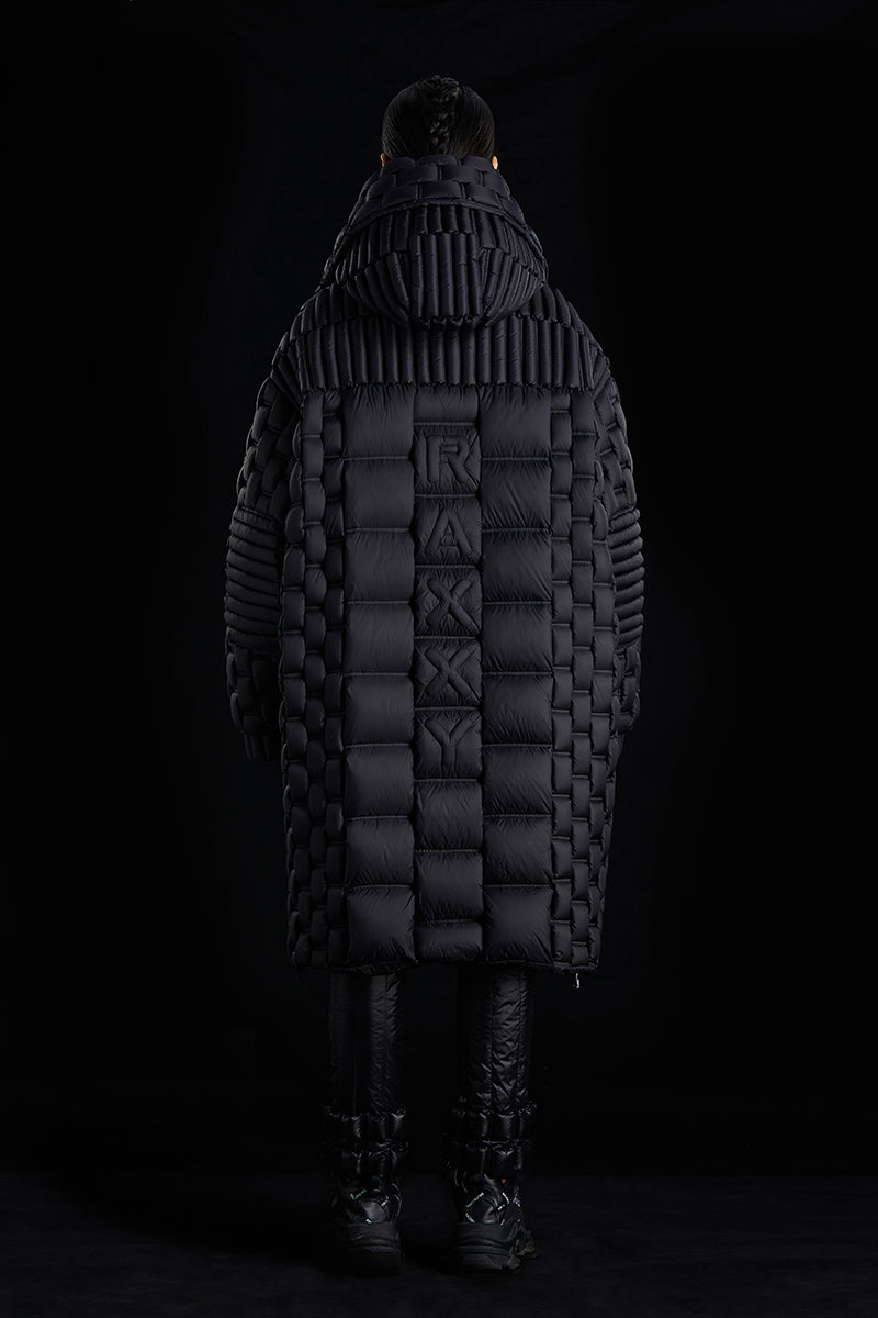 THE GREAT WALL PAPER-CUT COLORFUL SCULPTURE PROCESS TRENCH COAT