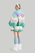 WAVE SILHOUETTE GOOSE DOWN JACKET
