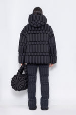 RAXXY CLASSIC SLUB CASUAL HOODED GOOSE DOWN JACKET