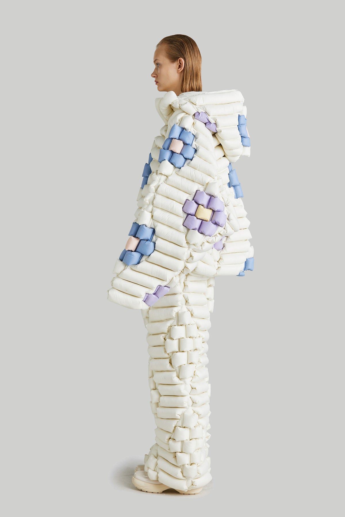 "COLORFUL FIREWORKS"OVERSIZED HOODED JACKET
