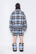 RAXXY CLASSIC SCOTTISH TARTAN GOOSE DOWN JACKET
