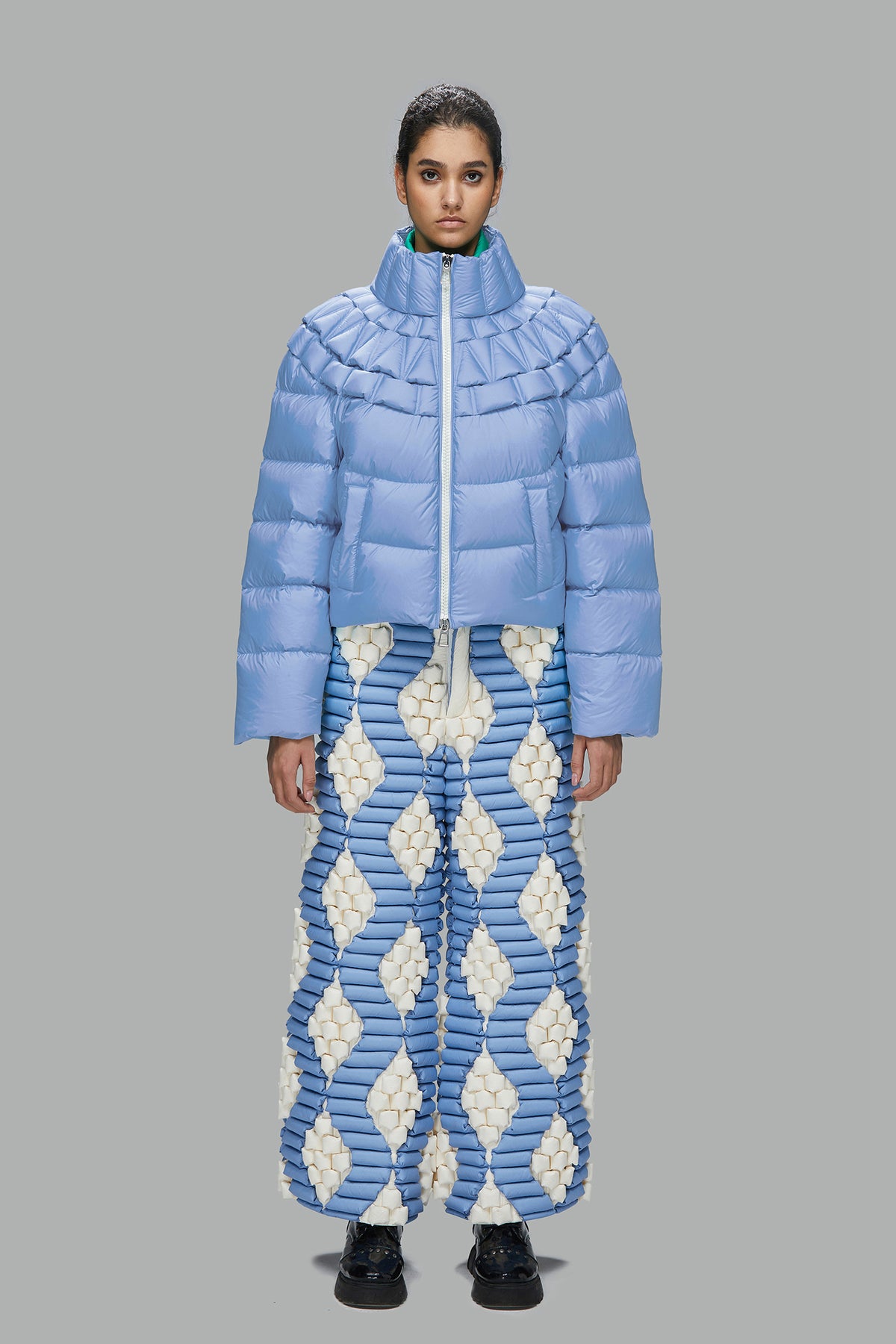 GEM GRAIN RING NECK DOWN JACKET