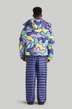 "PAPER CUTTING CRAFT"CAMOUFLAGE GOOSE DOWN JACKET