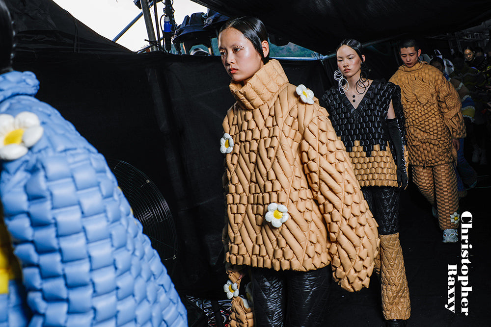 5-DIMENSIONAL TEXTURED TURTLENECK GOOSE DOWN SWEATER