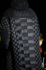 THE GREAT WALL PAPER-CUT COLORFUL SCULPTURE PROCESS TRENCH COAT