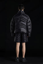 BRAIDING PATTERN GOOSE DOWN JACKET