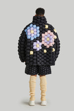 FIREWORKS MOSAIC OVERSIZED GOOSE DOWN COAT