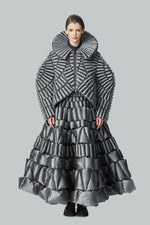 PLANT STEM LEAF VEIN TEXTURE GEOMETRIC ART SILHOUETTE JACKET