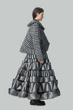 PLANT STEM LEAF VEIN TEXTURE GEOMETRIC ART SILHOUETTE JACKET