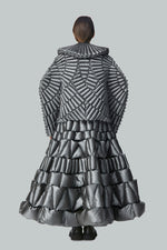 PLANT STEM LEAF VEIN TEXTURE GEOMETRIC ART SILHOUETTE JACKET