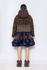 RAXXY CLASSIC SLUB HOODED GOOSE DOWN JACKET