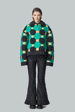 3D LANTERN PATTERN DOWN JACKET