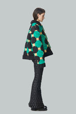 3D LANTERN PATTERN DOWN JACKET