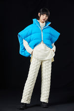 DECONSTRUCTION STYLE IS SYMMETRICAL GOOSE DOWN VEST