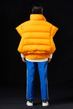 DECONSTRUCTION STYLE IS SYMMETRICAL GOOSE DOWN VEST