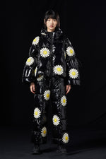 NIGHT DAISY OVERSIZED GOOSE DOWN PUFFER JACKET