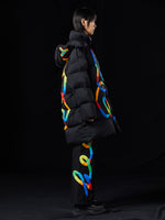 COLOUR STRUGGLED OVERSIZED GOOSE DOWN JACKET