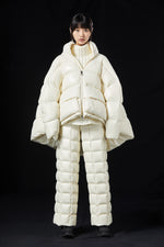 OVERSIZED ANGEL WINGS SILHOUETTE DECONSTRUCTED GOOSE DOWN JACKET