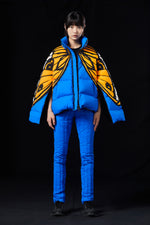 BUTTERFLY PAPER CUTTING PROCESS OVERSIZED GOOSE DOWN JACKET