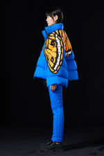 BUTTERFLY PAPER CUTTING PROCESS OVERSIZED GOOSE DOWN JACKET