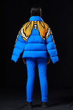 BUTTERFLY PAPER CUTTING PROCESS OVERSIZED GOOSE DOWN JACKET