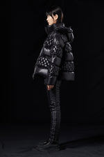 OVERSIZED BRAIDED GOOSE DOWN HOODED JACKET