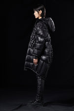 “CHINA” PORCELAIN WOVEN OVERSIZE GOOSE DOWN JACKET