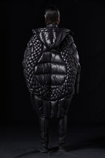 “CHINA” PORCELAIN WOVEN OVERSIZE GOOSE DOWN JACKET