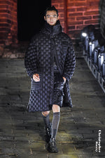 THE GREAT WALL PAPER-CUT COLORFUL SCULPTURE PROCESS TRENCH COAT