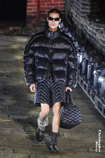 BRAIDED TRIM SILHOUETTE GOOSE DOWN JACKET