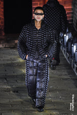 FUTURISTIC ANACONDA TEXTURE GOOSE DOWN JACKET