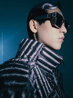 CYBERPUNK BULLET STYLE SQUARE GOOSE DOWN JACKET