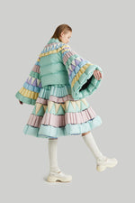 COLORFUL FIREWORK SLEEVE GOOSE DOWN JACKET