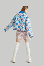 COLORFUL ROUND FIREWORK GOOSE DOWN JACKET