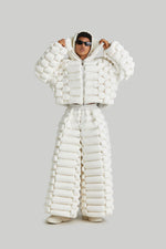 "PYTHON"OVERSIZED GOOSE DOWN JACKET