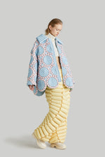 PINK&BLUE FIREWORKS GOOSE DOWN JACKET