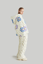 "COLORFUL FIREWORKS"OVERSIZED HOODED JACKET